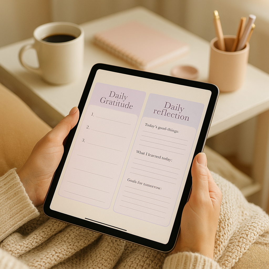 Gratitude Journal | Pastel | Digital PDF 2026 preview