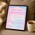 Habit Tracker Planner | Pastel | Digital PDF 2026 preview