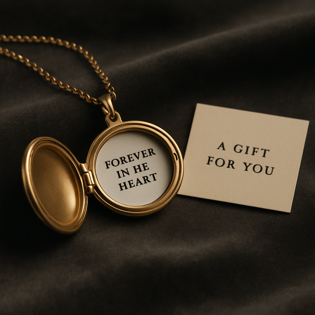 Personalized Hidden Message Circle Necklace • Custom Engraved lifestyle photo