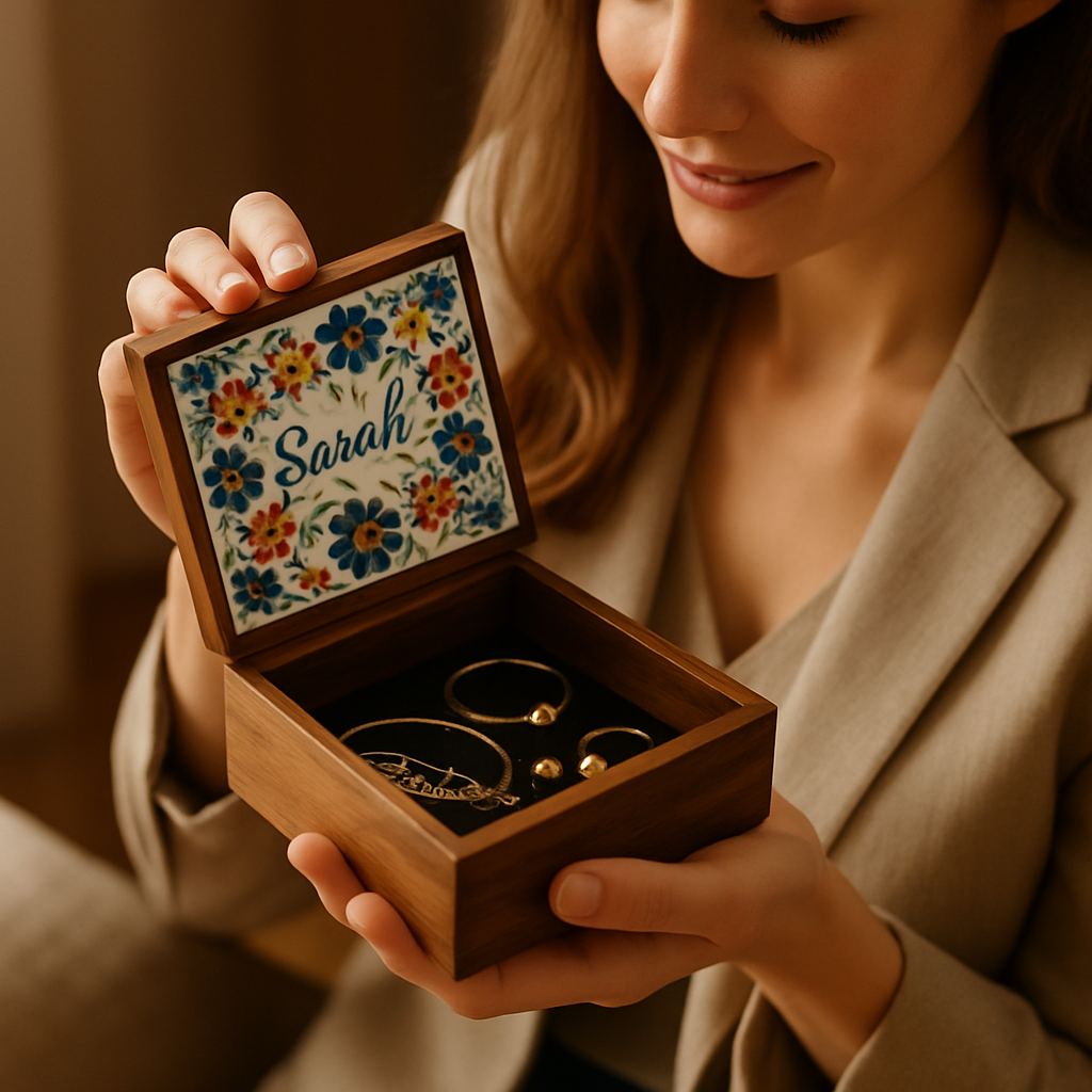 Personalized Jewelry Box • Custom Engraved lifestyle photo