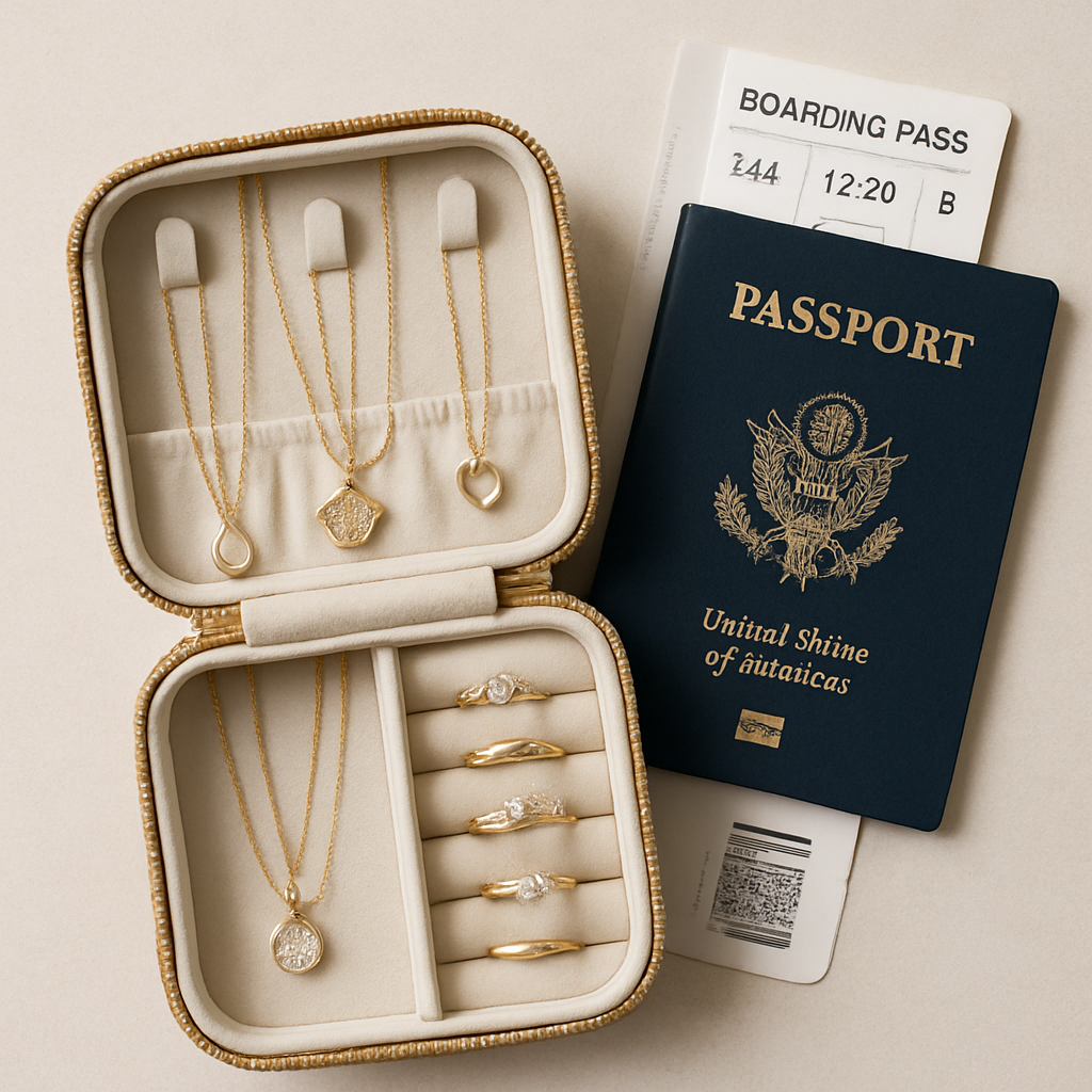 Personalized Jewelry Travel Case • Custom Engraved lifestyle photo