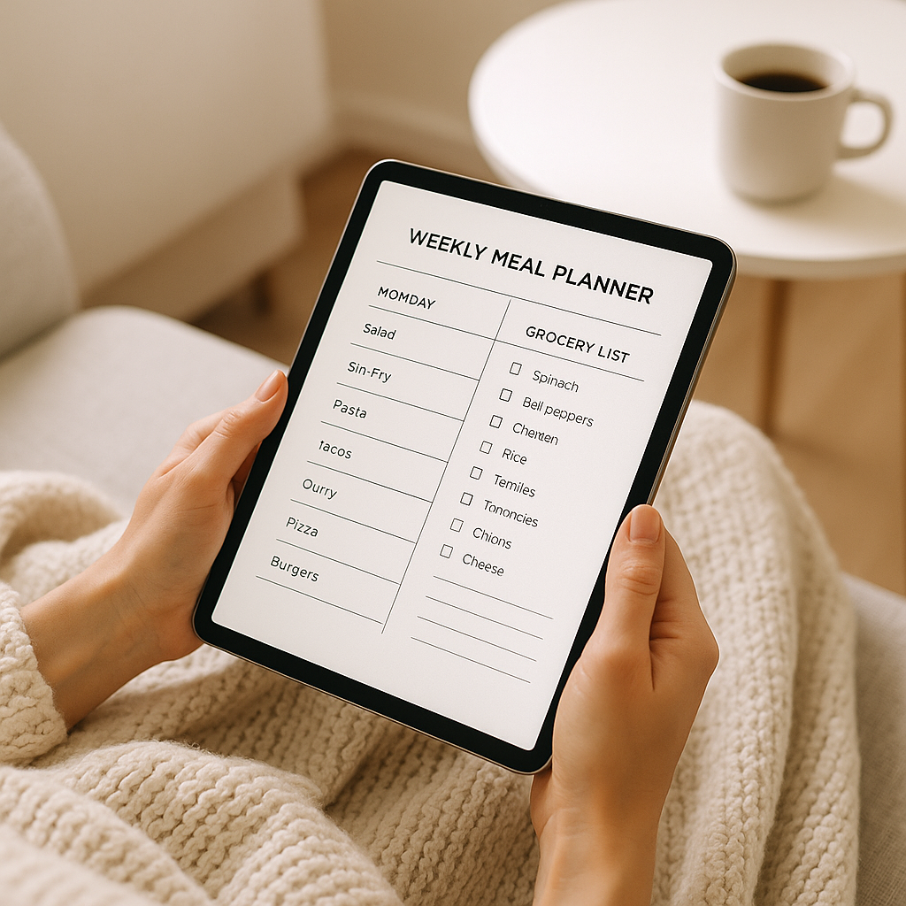 Meal Planning Planner | Minimalist | Digital PDF 2026 preview