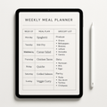 Meal Planning Planner | Minimalist | Digital PDF 2026 preview