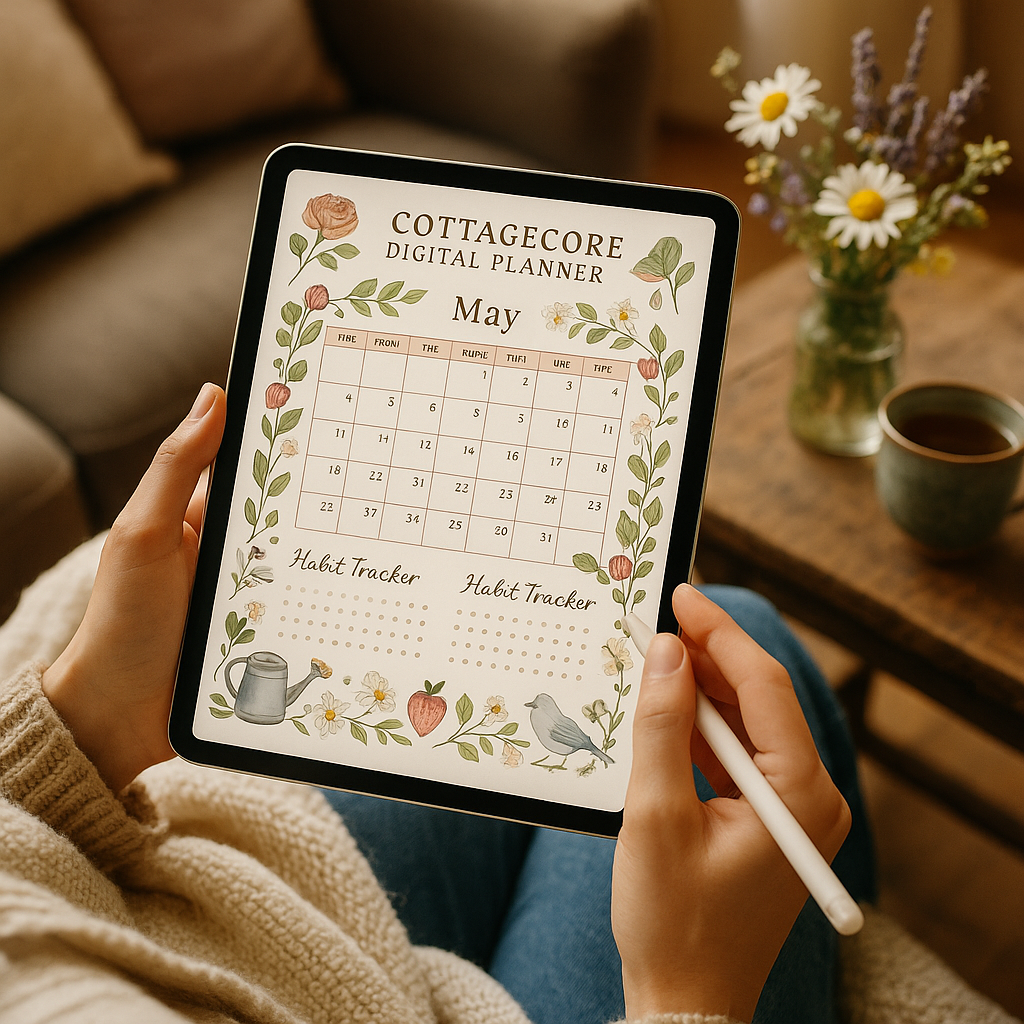 Monthly Planner 2026 | Cottagecore | Digital PDF 2026 preview