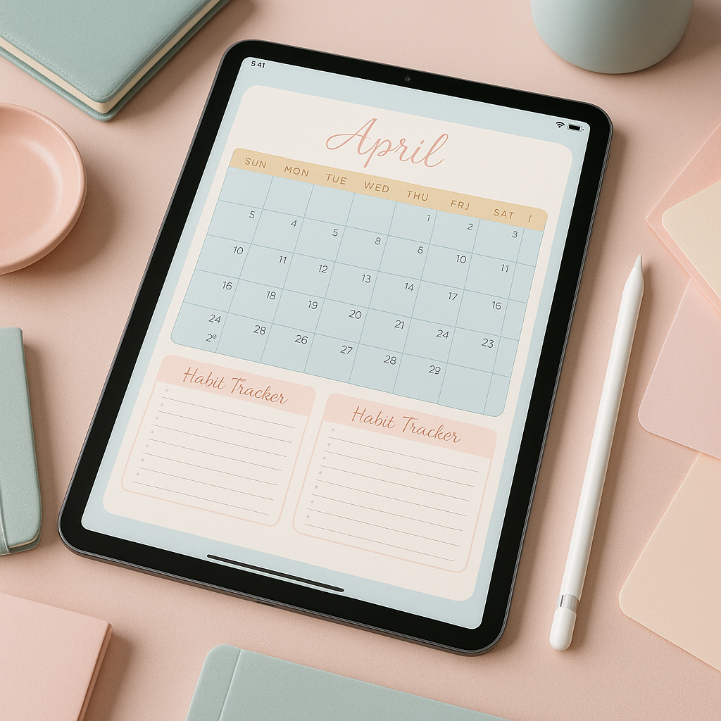Monthly Planner 2026 | Pastel | Digital PDF 2026 preview