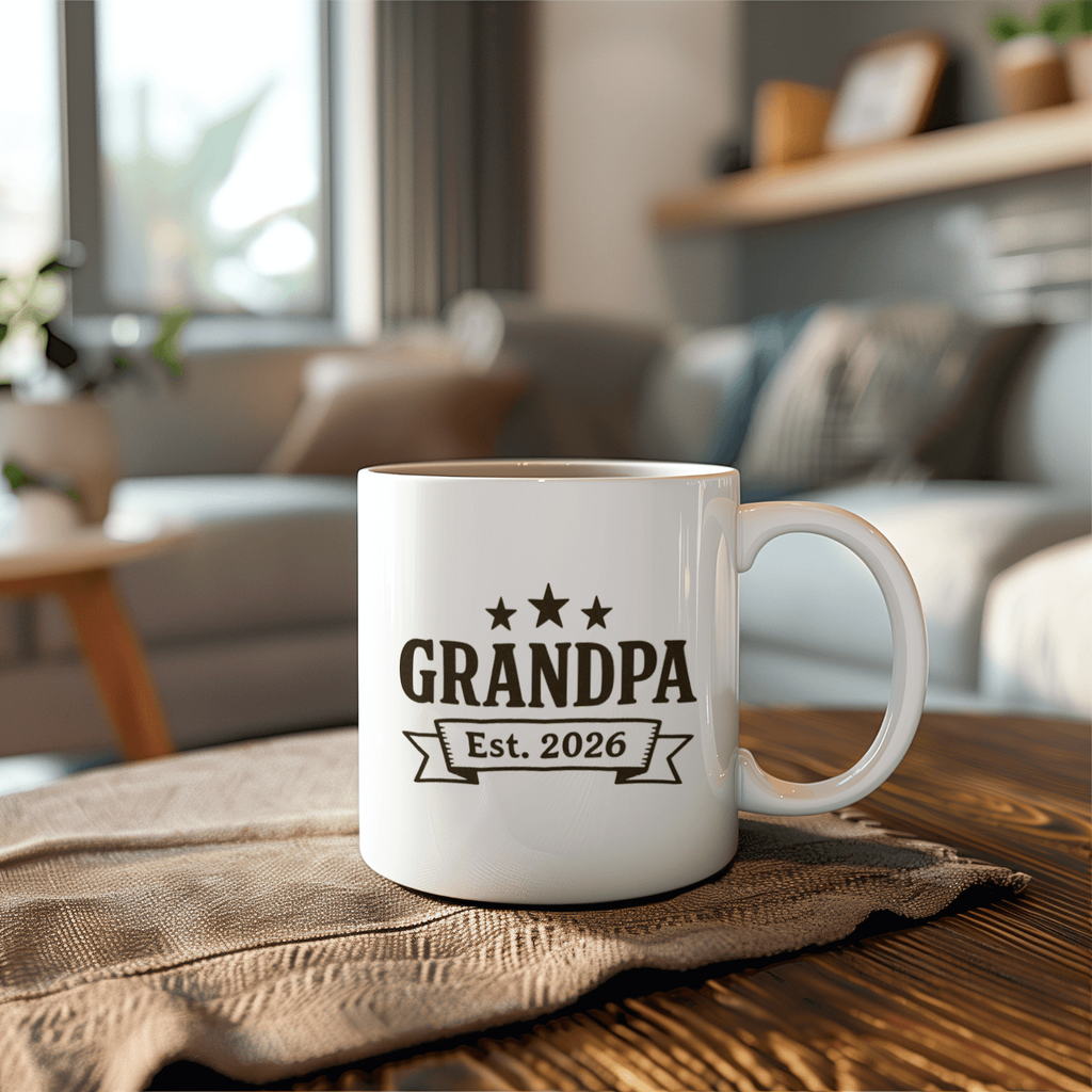 Grandpa Est 2026 New Grandpa Coffee Mug | Gift for Grandpa | Ceramic Mug