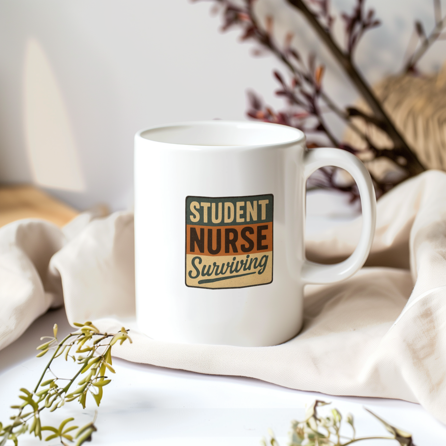 Student Nurse Surviving Clinical Season Coffee Mug | Nursing Student Gift | Ceramic Mug