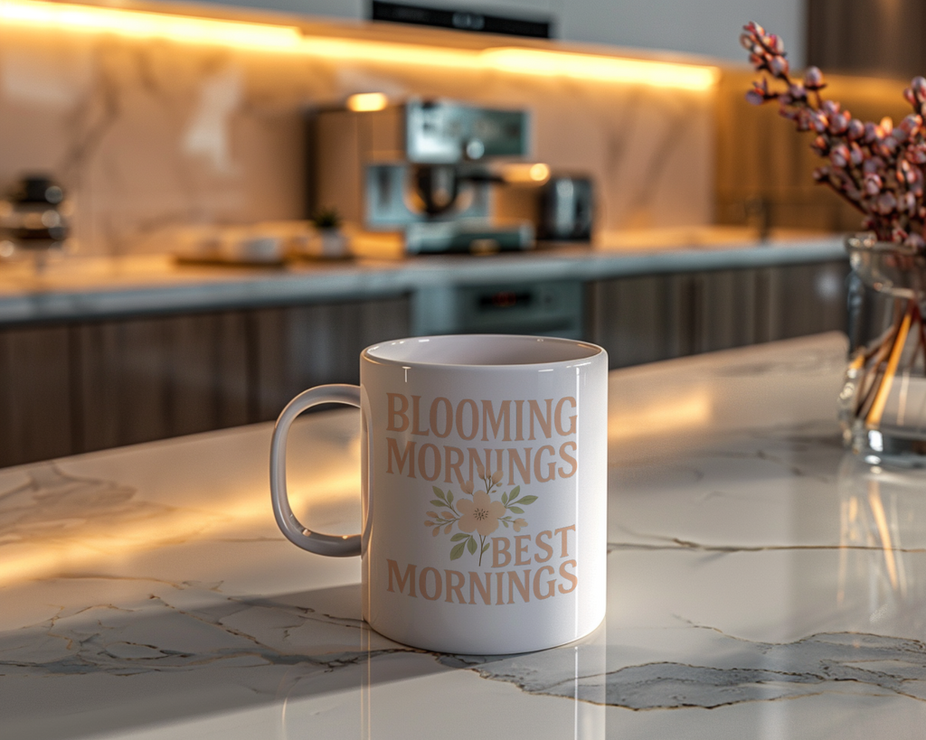 Florist Blooming Mornings Best Mornings Coffee Mug | Unique Gift | Ceramic Mug