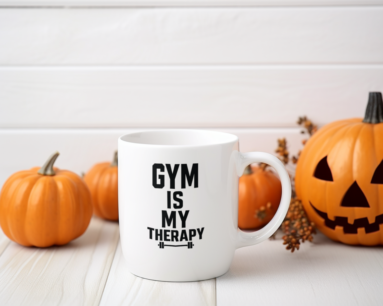 Gym Is My Therapy Coffee Mug | Unique Gift | Ceramic Mug