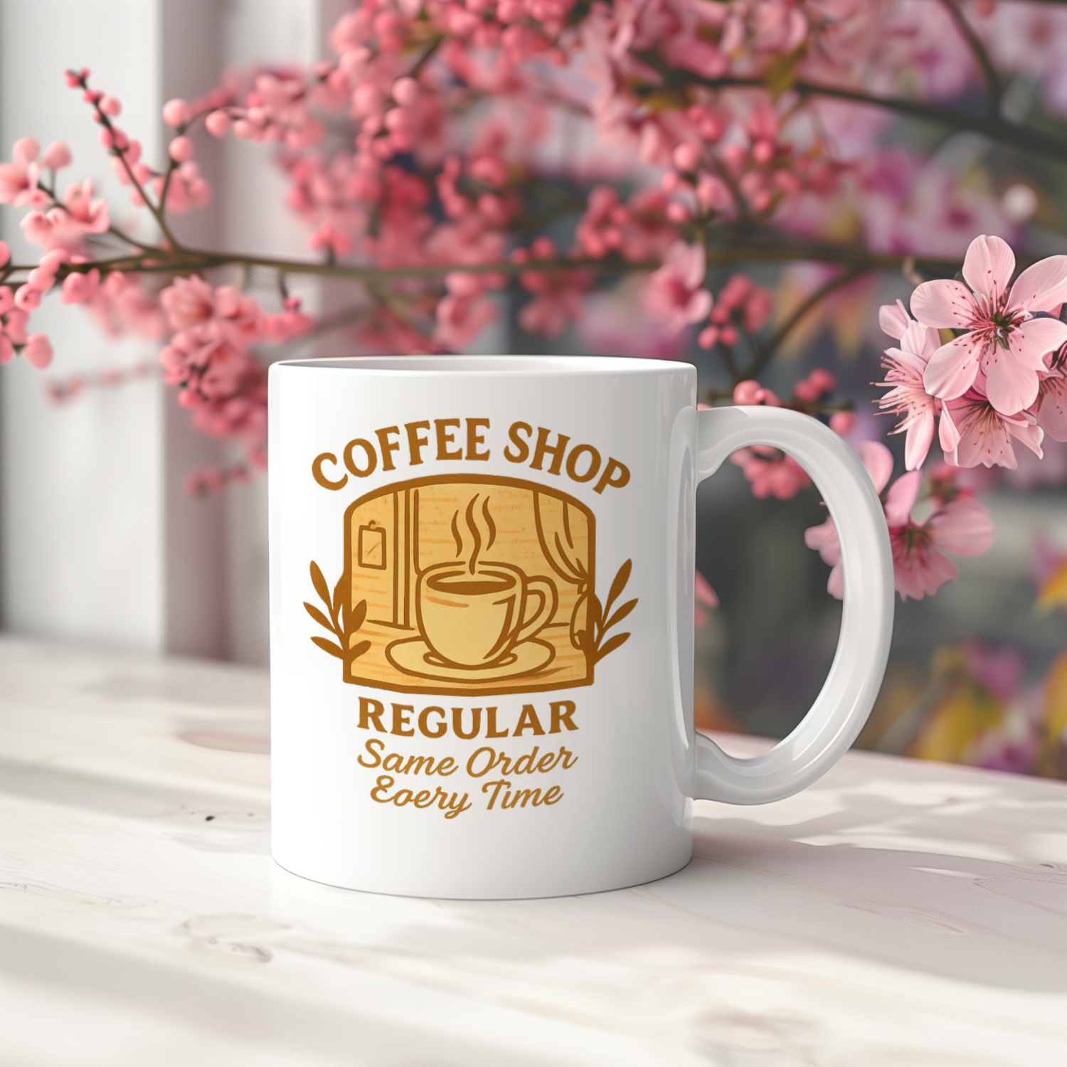 Coffee Shop Regular Same Order Every Time Ceramic Mug