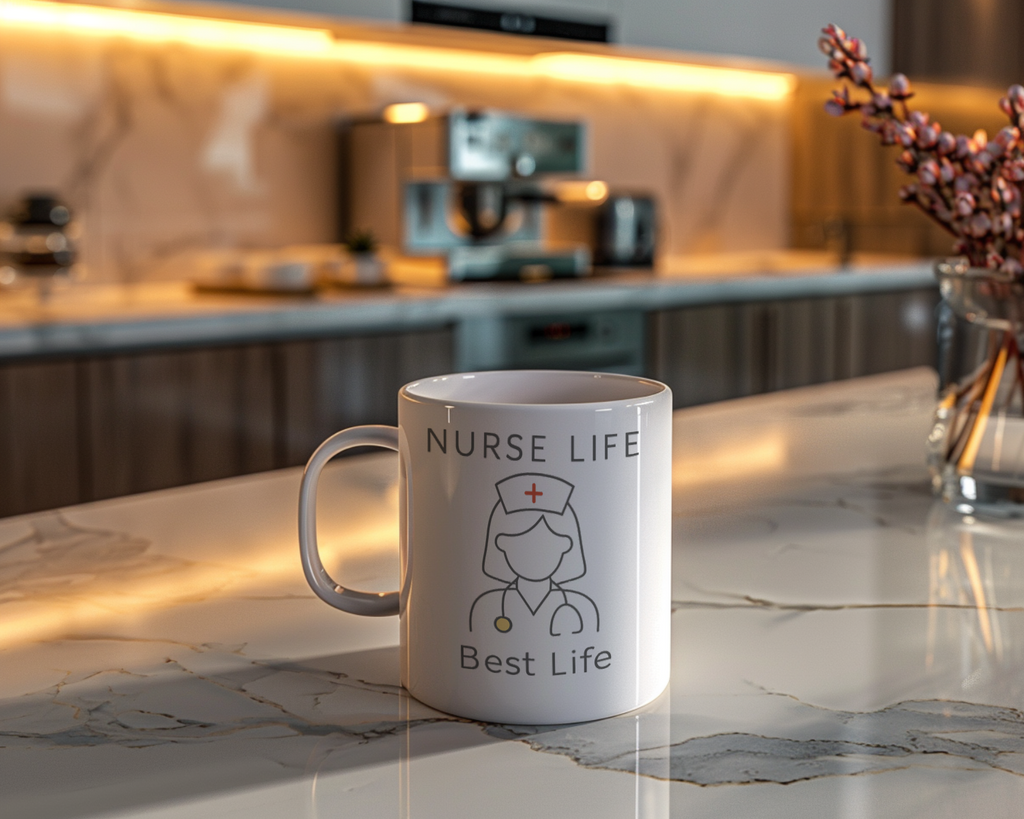 Nurse Life Best Life Period Coffee Mug | Nurse Humor Gift | Ceramic Mug
