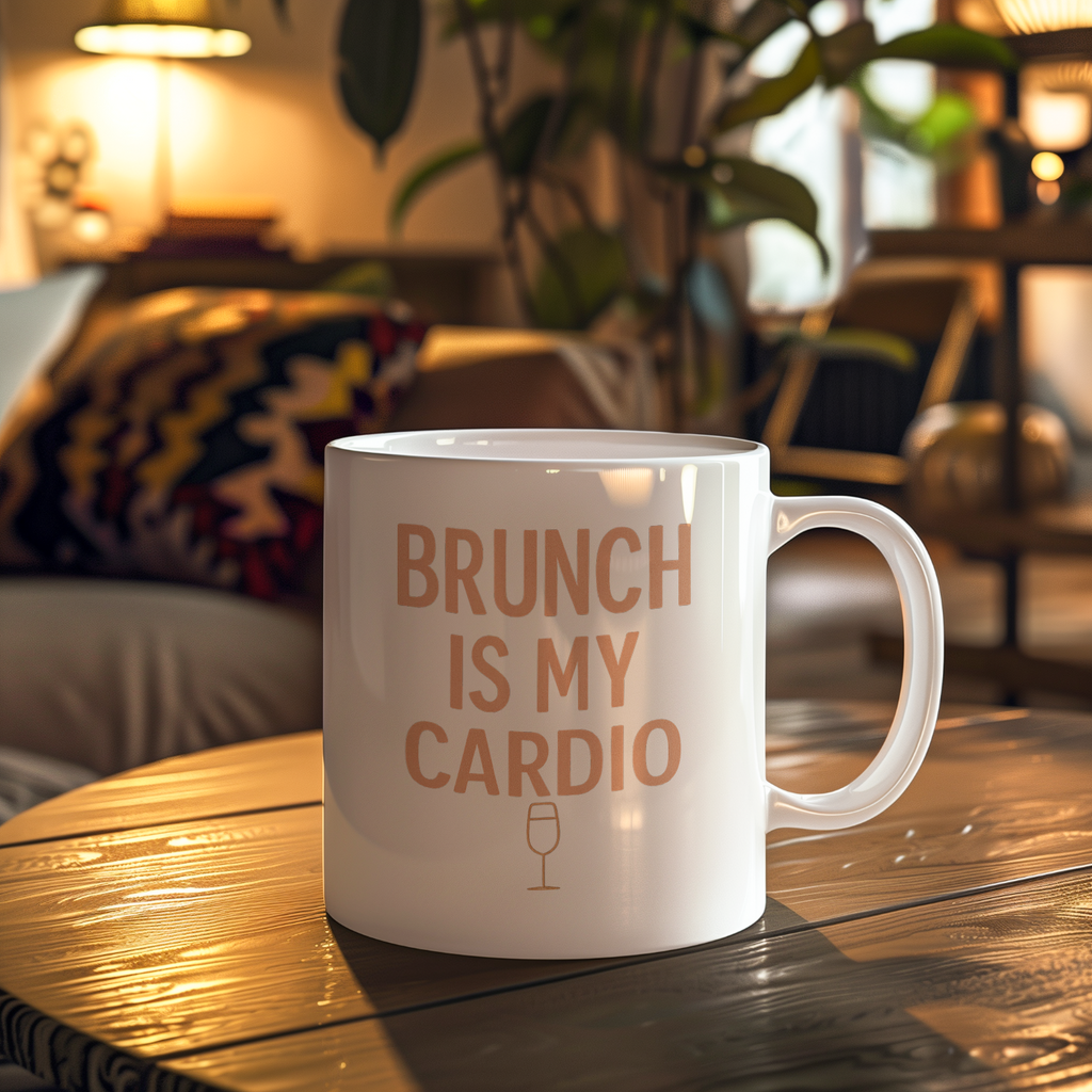 Brunch Is My Cardio Coffee Mug | Unique Gift | Ceramic Mug