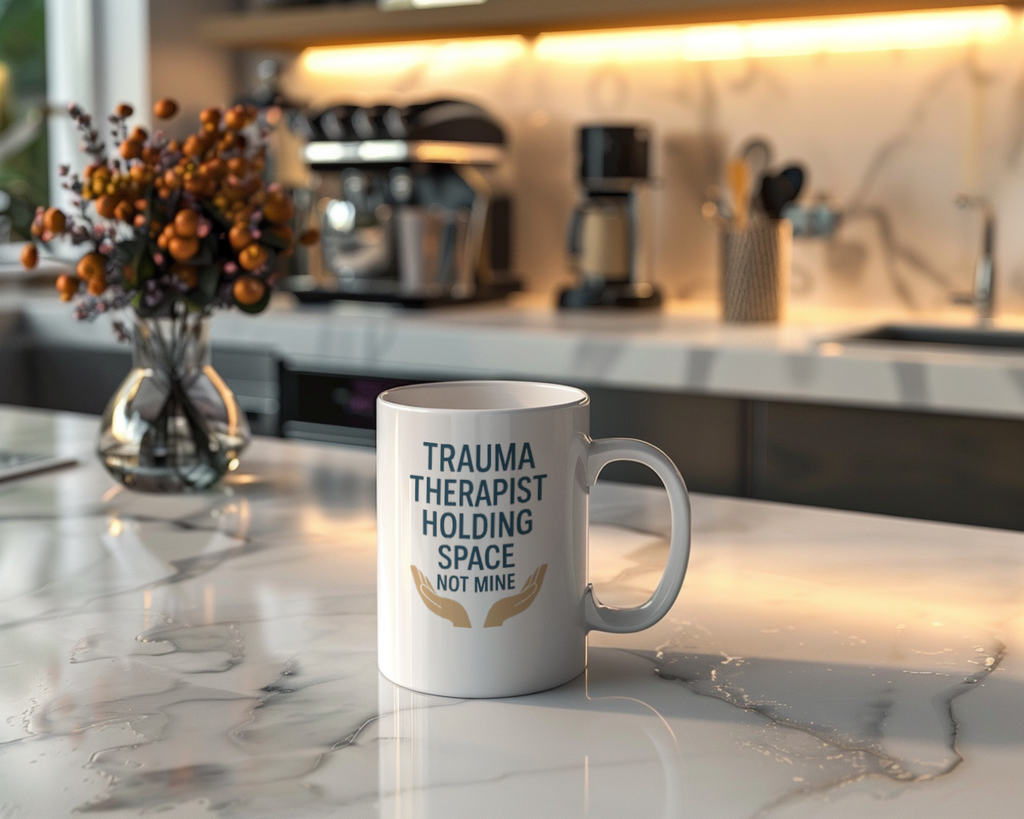 Trauma Therapist Holding Space Not Taking It Home Coffee Mug | Unique Gift | Ceramic Mug
