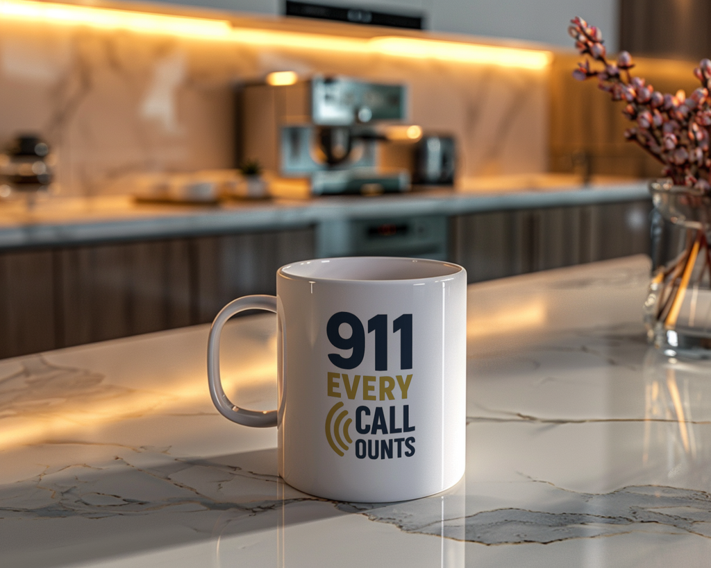 Emergency Dispatcher 911 Every Call Counts Coffee Mug | Unique Gift | Ceramic Mug