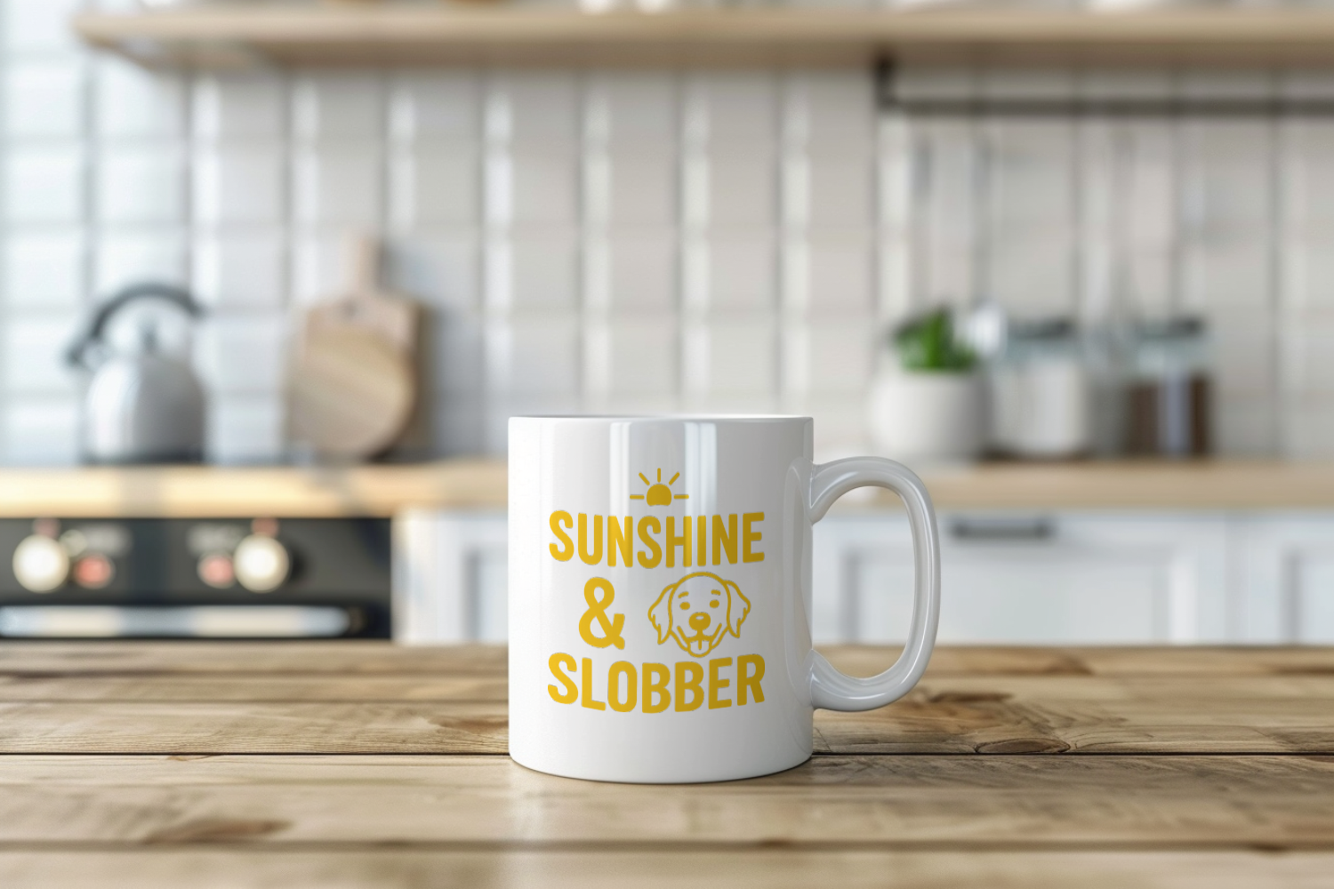 Golden Retriever Mom Sunshine And Slobber Coffee Mug | Gift for Mom | Ceramic Mug