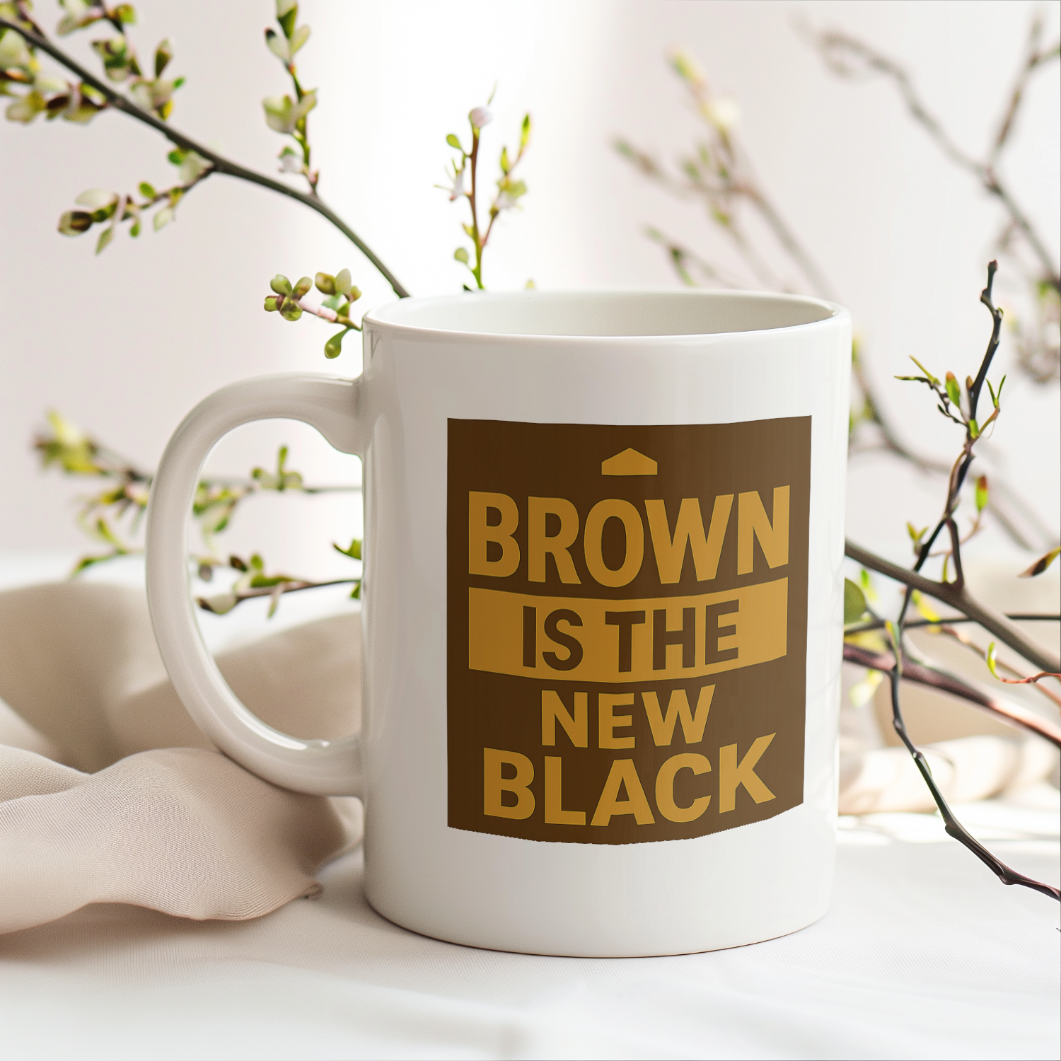 UPS Driver Brown Is The New Black Coffee Mug | Unique Gift | Ceramic Mug