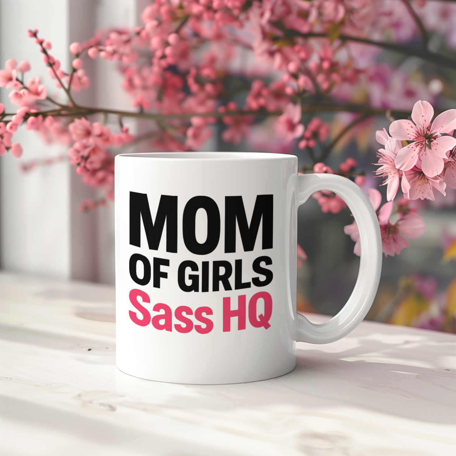 Mom Of Girls Drama And Magic Coffee Mug | Girl Mom Gift | Ceramic Mug