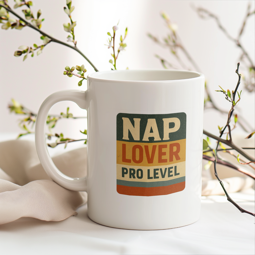 Nap Mode Permanently Enabled Coffee Mug | Funny Sleep Lover Gift | Ceramic Mug
