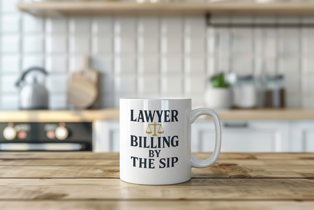 Lawyer Billing By The Sip Coffee Mug | Unique Gift | Ceramic Mug