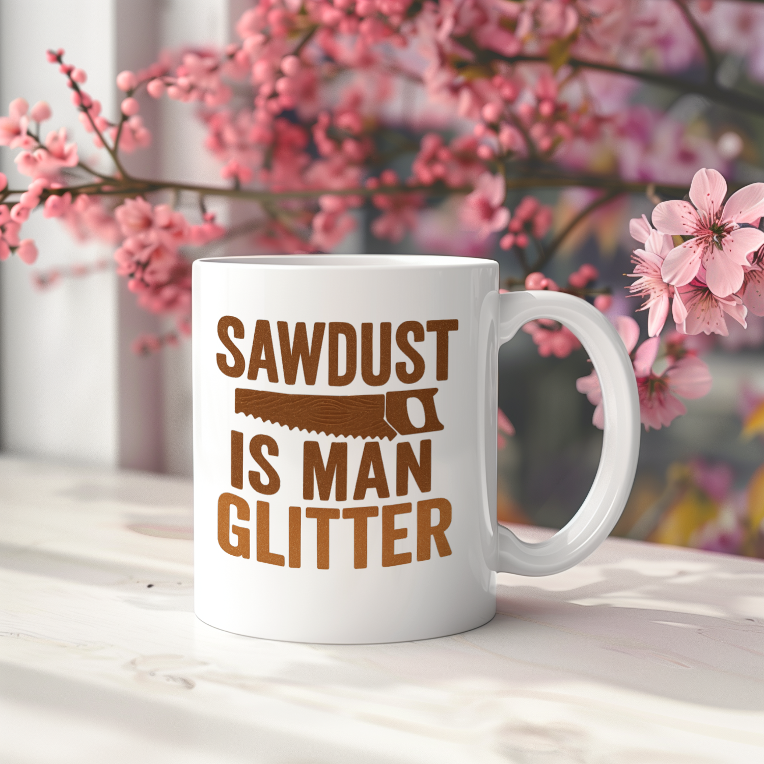 Woodworker Sawdust Is Man Glitter Coffee Mug | Unique Gift | Ceramic Mug