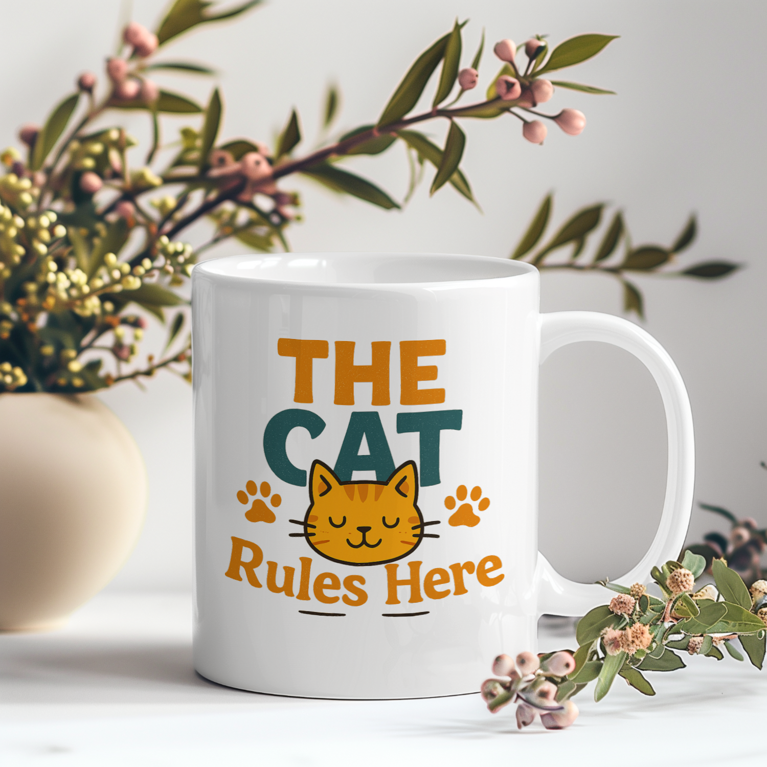 Cat Owner Or Cat Employee Unclear Coffee Mug | Funny Pet Gift | Ceramic Mug