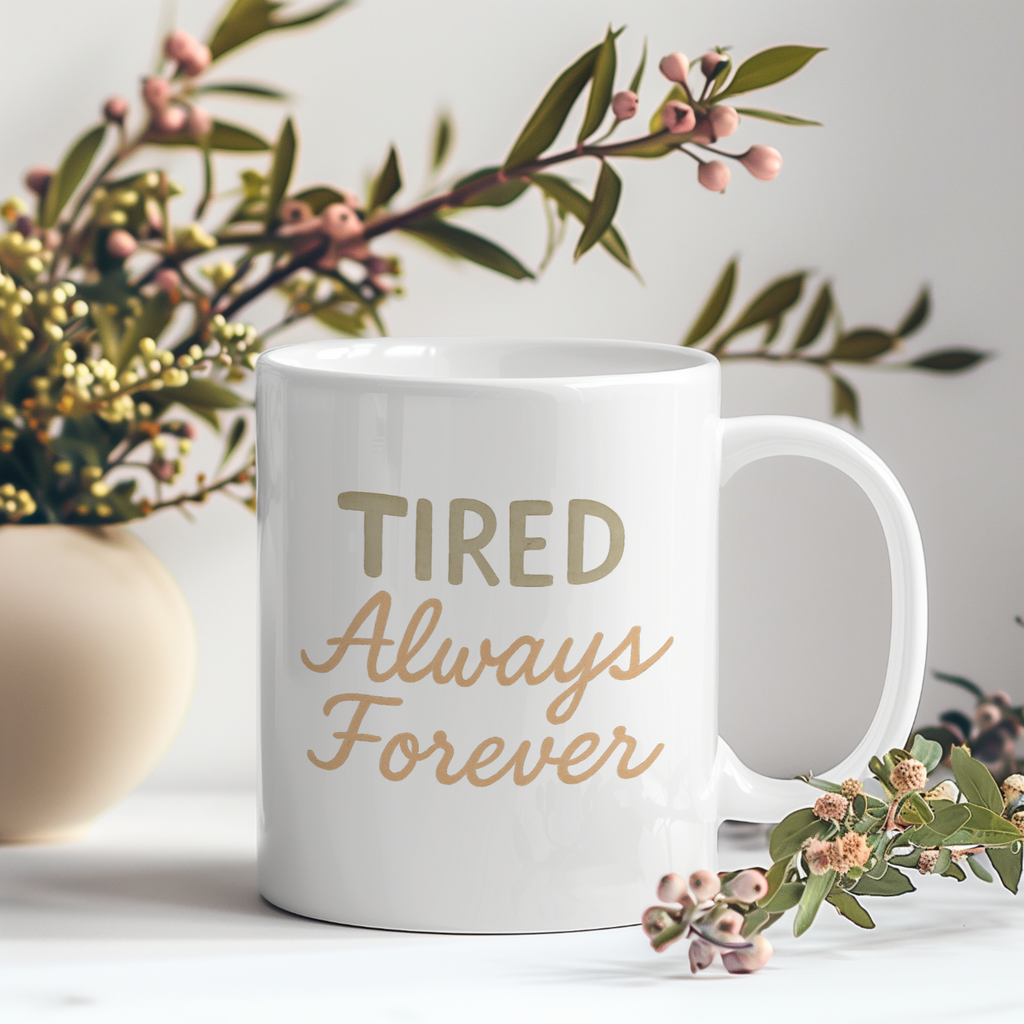 World Class Tired Person Send Help Coffee Mug | Funny Exhausted Gift | Ceramic Mug