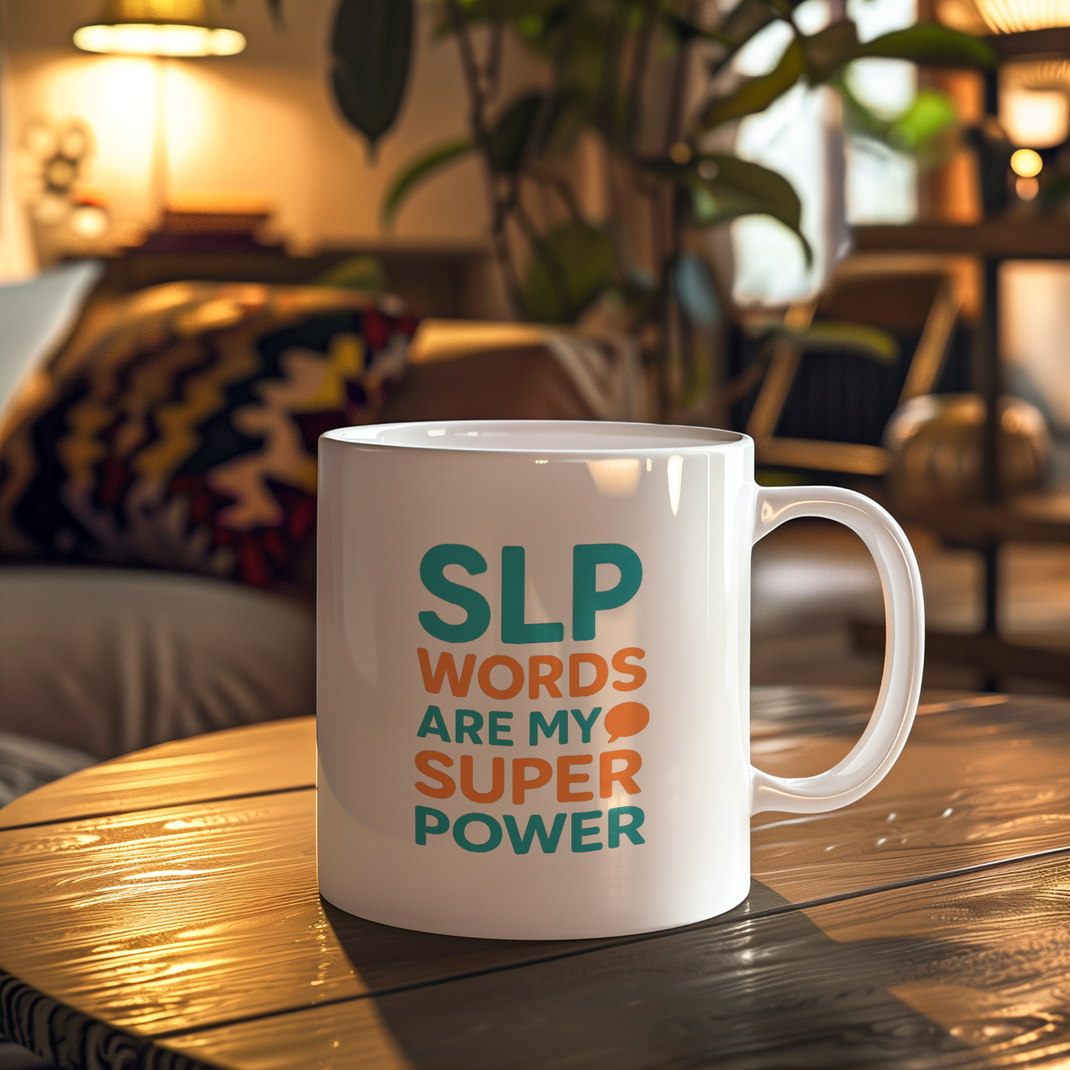 Speech Language Pathologist Words Are My Superpower Coffee Mug | Unique Gift | Ceramic Mug