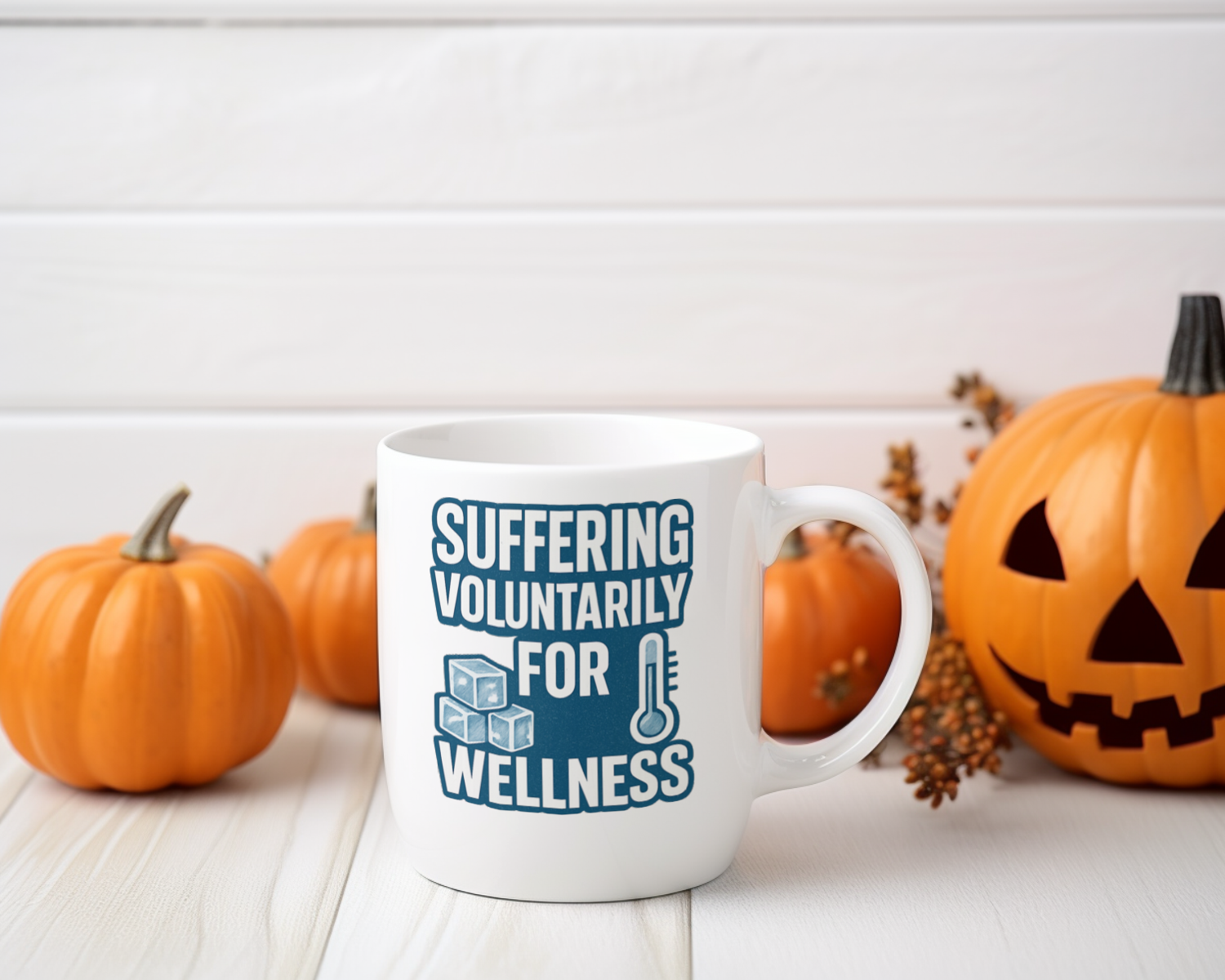 Cold Plunge Addict Suffering Voluntarily For Wellness Coffee Mug | Unique Gift | Ceramic Mug