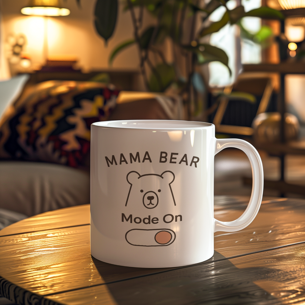 Mama Bear Protecting Her Cubs Always Coffee Mug | Mama Bear Gift | Ceramic Mug
