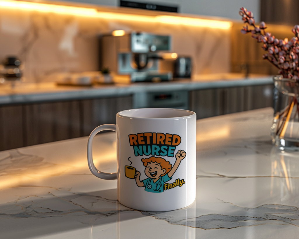 Retired Nurse Old Habits Die Hard Coffee Mug | Funny Retirement Nurse Gift | Ceramic Mug
