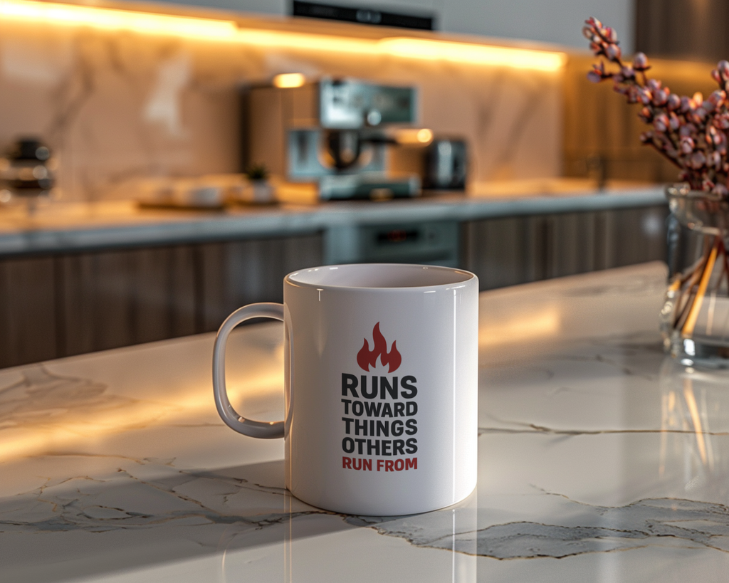 Firefighter Running Toward Things Normal People Run From Coffee Mug | Unique Gift | Ceramic Mug