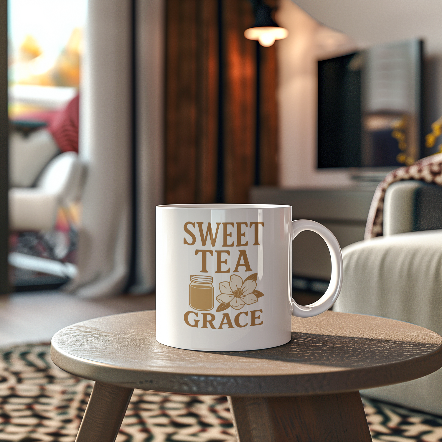 Southern Grandma Sweet Tea And Grace Coffee Mug | Gift for Grandma | Ceramic Mug