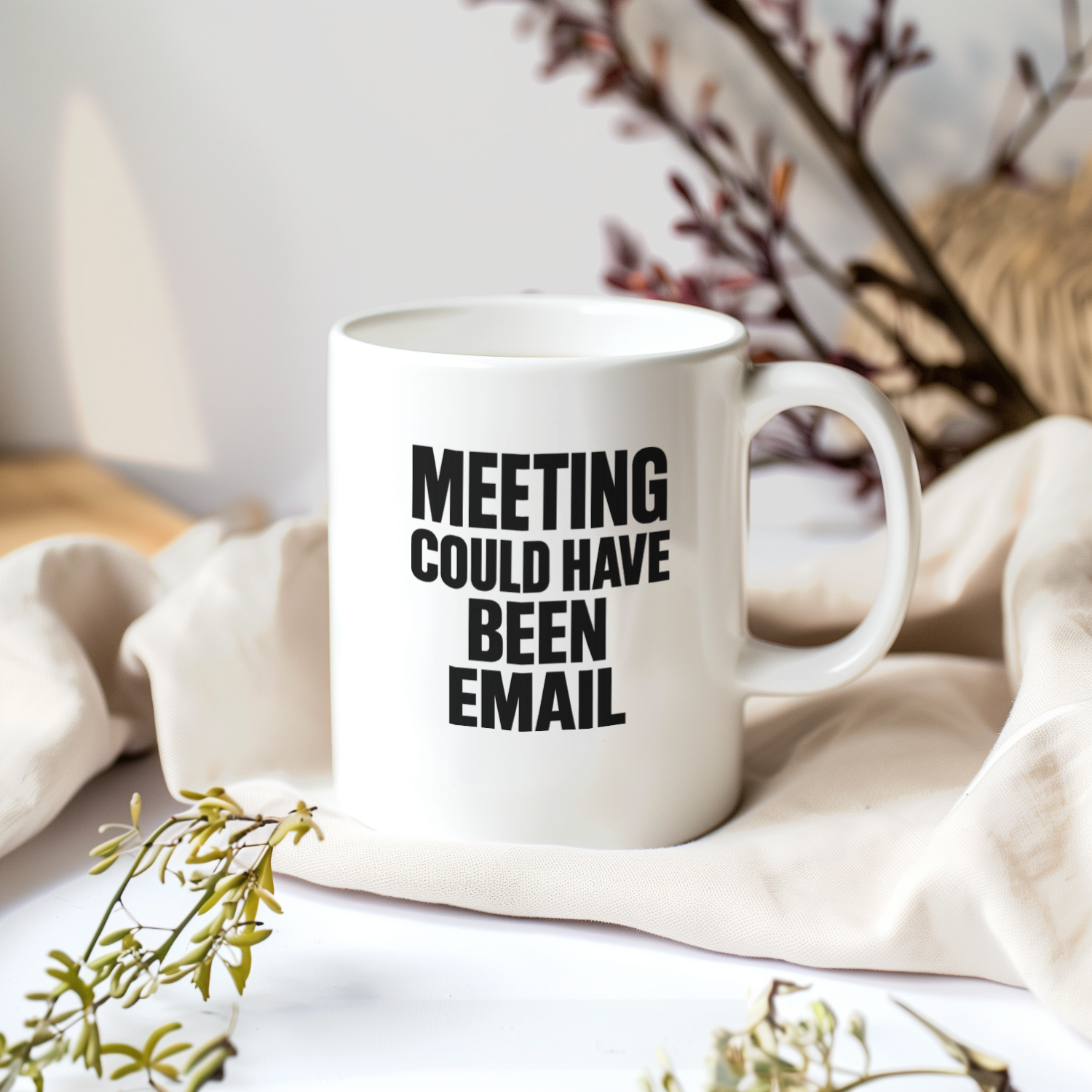 Surviving The Office One Cup At A Time Coffee Mug | Coworker Humor Gift | Ceramic Mug