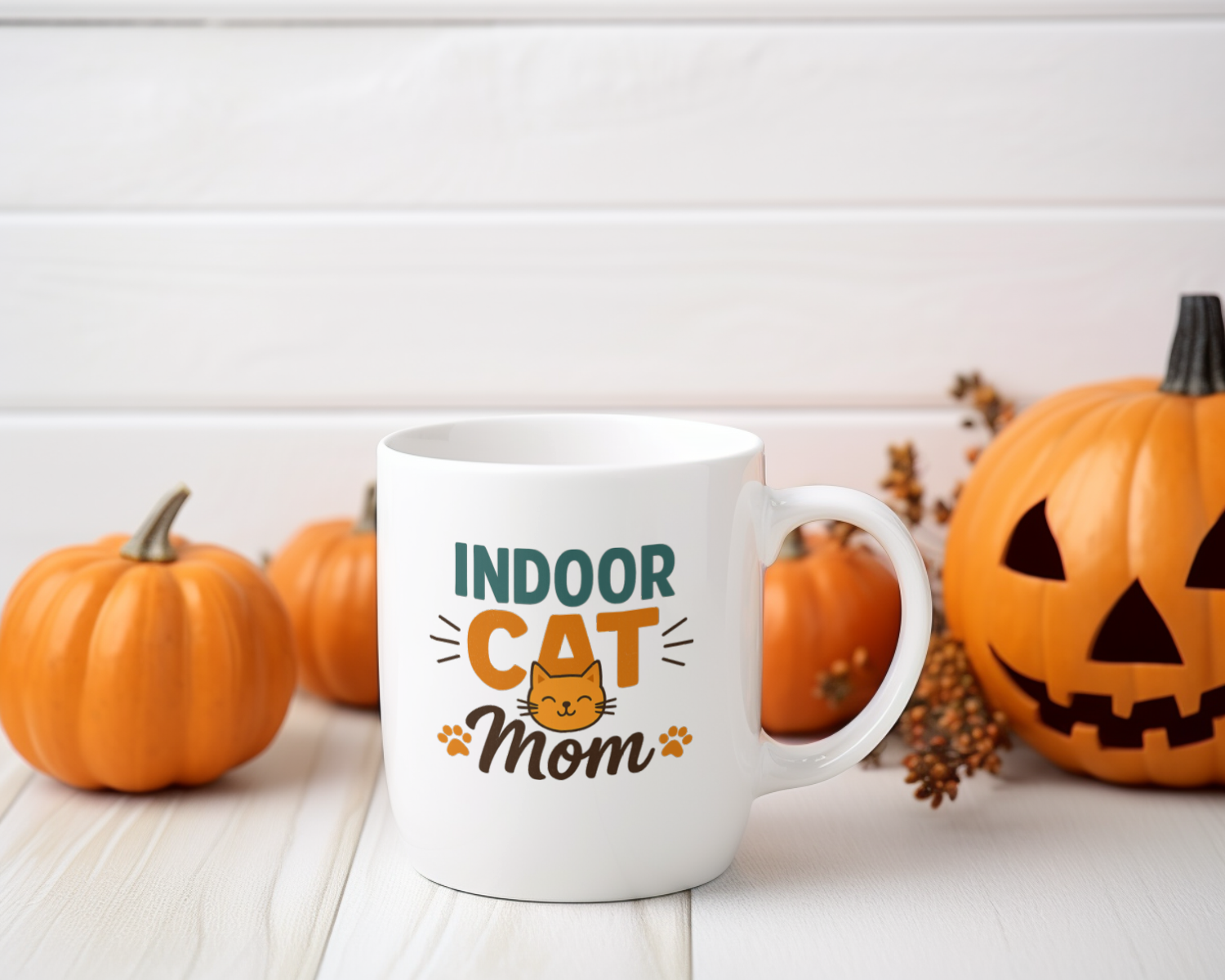 Indoor Cats Are The Best Cats Coffee Mug | Cat Lover Appreciation | Ceramic Mug