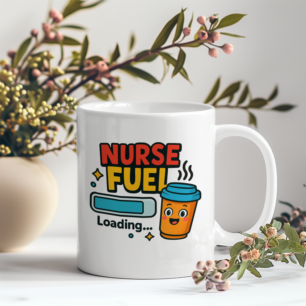 Officially Fueled Up Nurse Fuel Coffee Mug | Nurse Appreciation | Ceramic Mug