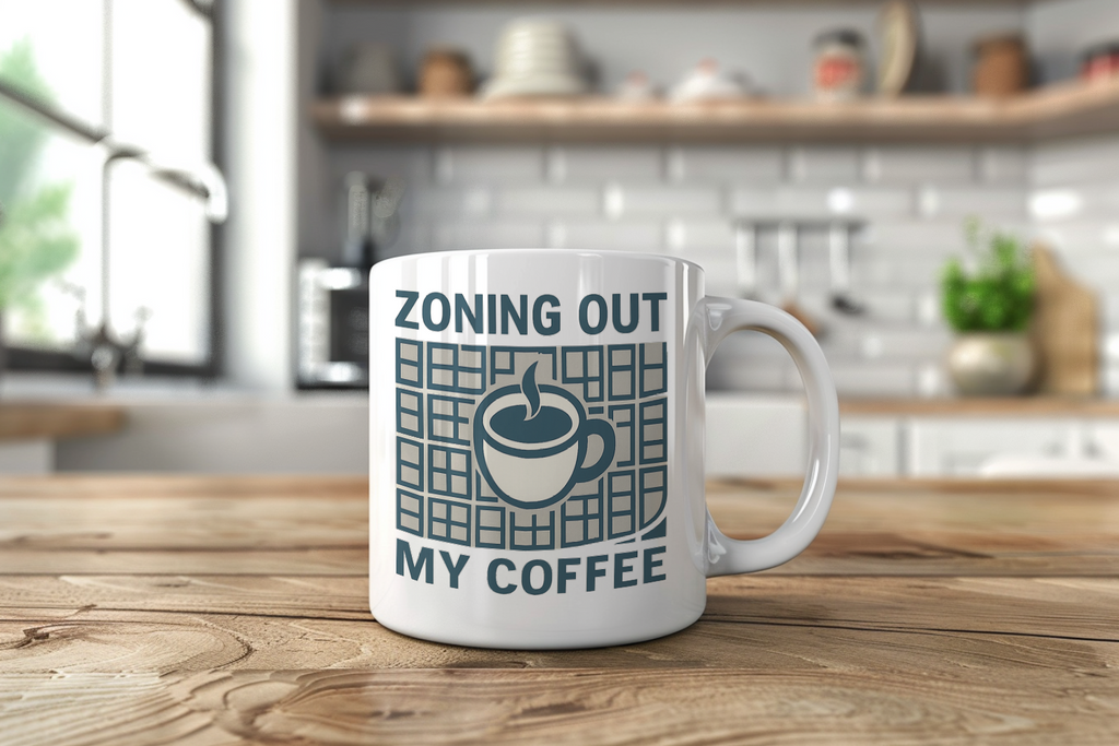 City Planner Zoning Out With My Coffee Coffee Mug | Coffee Lover Gift | Ceramic Mug