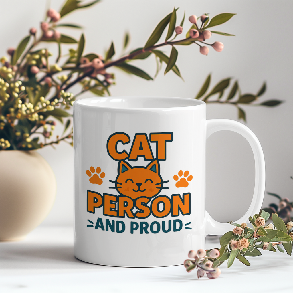 Confirmed Cat Person Since Birth Coffee Mug | Cat Appreciation Gift | Ceramic Mug