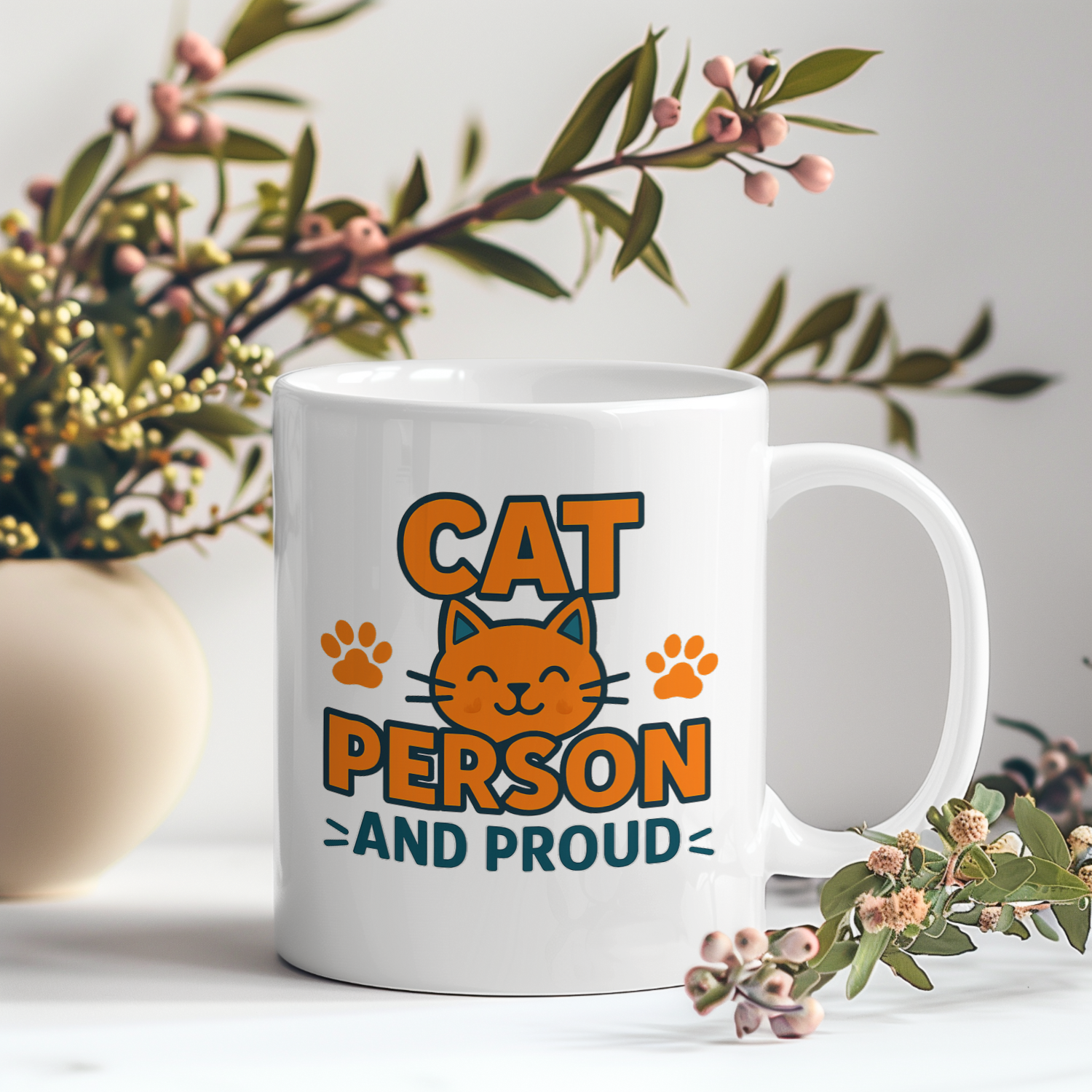 Confirmed Cat Person Since Birth Coffee Mug | Cat Appreciation Gift | Ceramic Mug