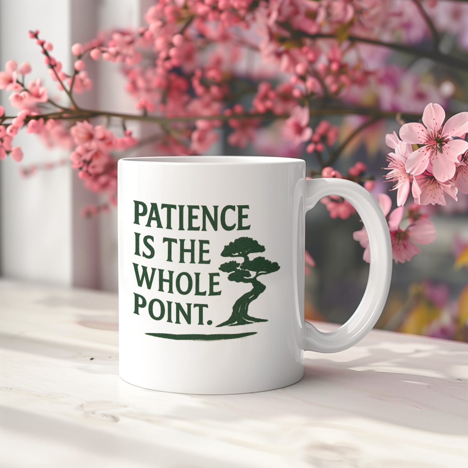 Bonsai Grower Patience Is The Whole Point Coffee Mug | Unique Gift | Ceramic Mug