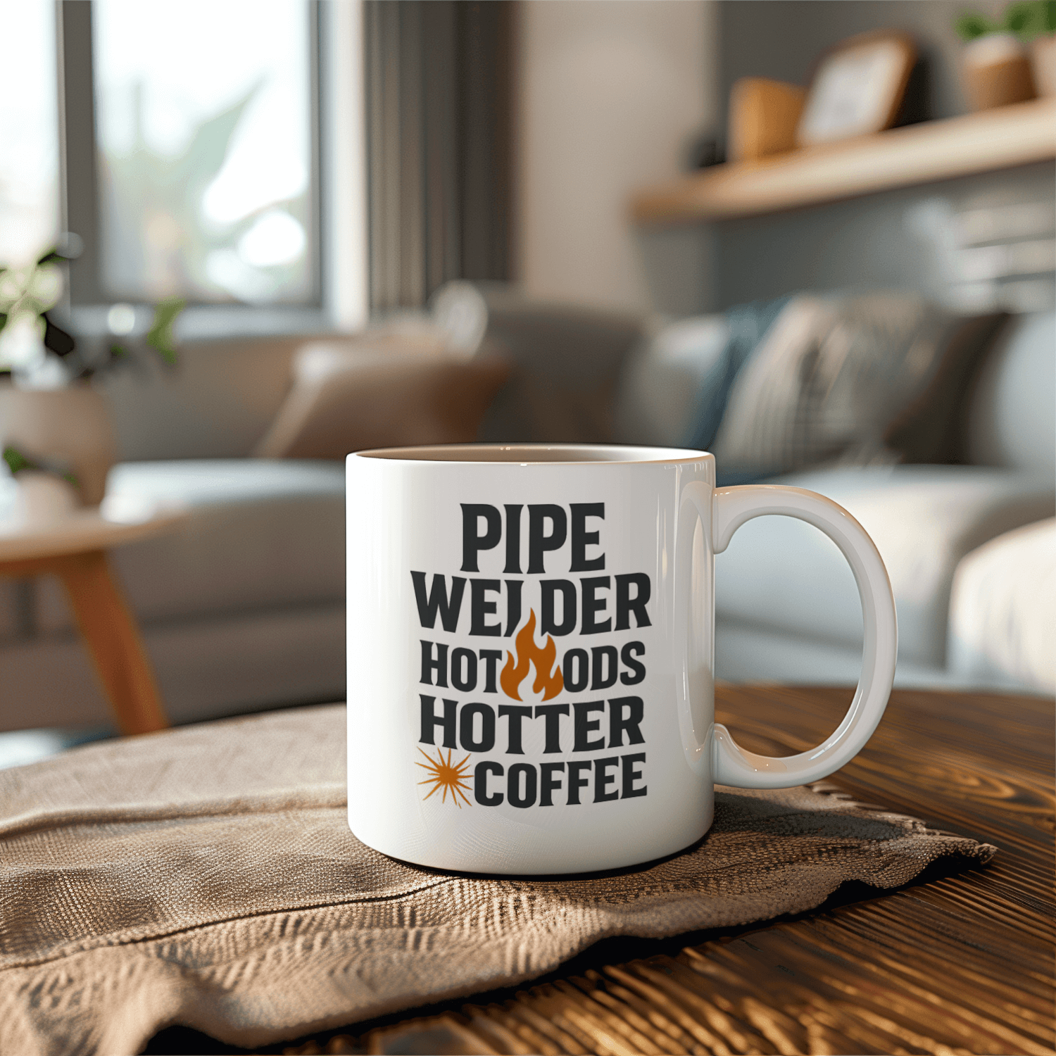Pipe Welder Hot Rods And Hotter Coffee Coffee Mug | Coffee Lover Gift | Ceramic Mug