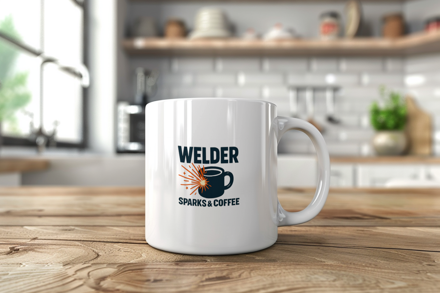 Welder Sparks And Coffee Coffee Mug | Coffee Lover Gift | Ceramic Mug