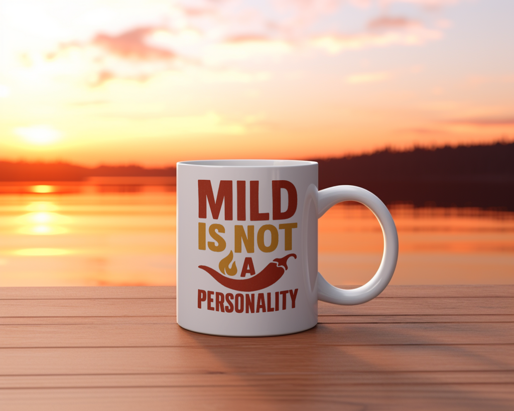 Hot Sauce Collector Mild Is Not A Personality Coffee Mug | Unique Gift | Ceramic Mug