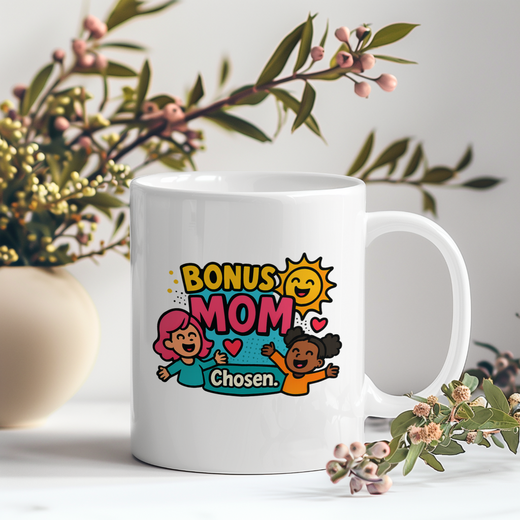 Loved These Kids Like My Own Bonus Mom Coffee Mug | Blended Family Appreciation | Ceramic Mug