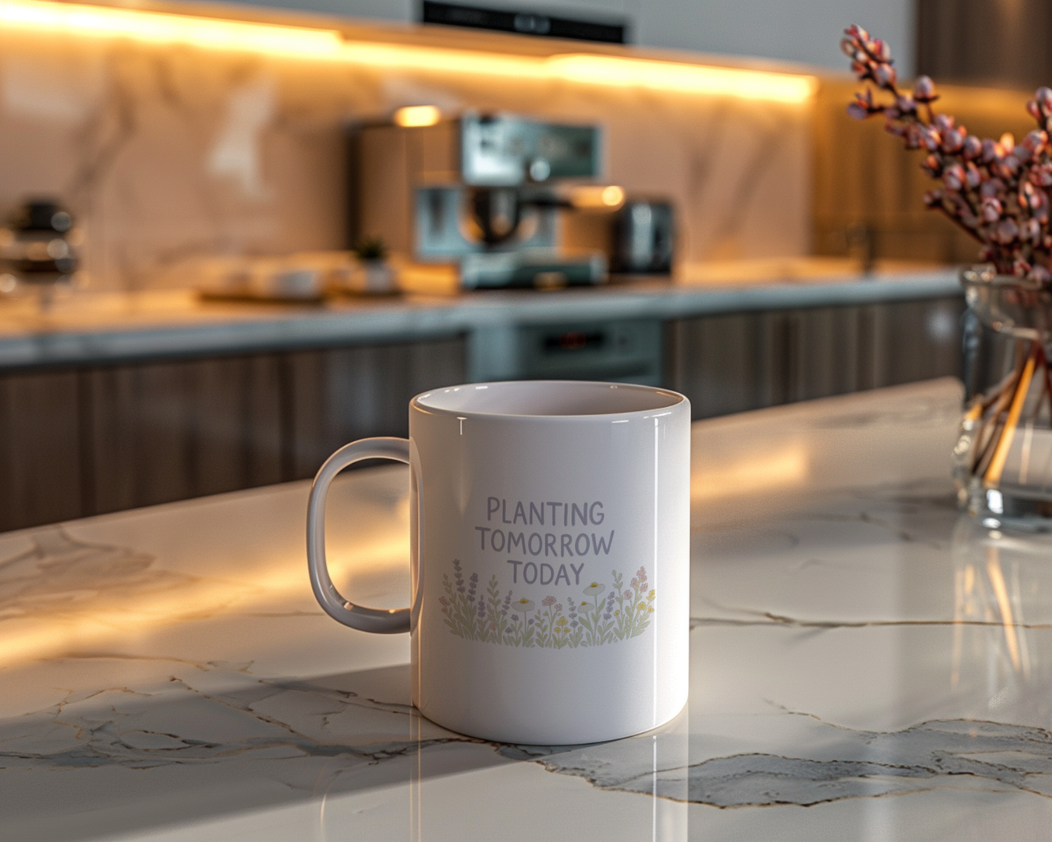Wildflower Seed Saver Planting Tomorrow Today Coffee Mug | Unique Gift | Ceramic Mug