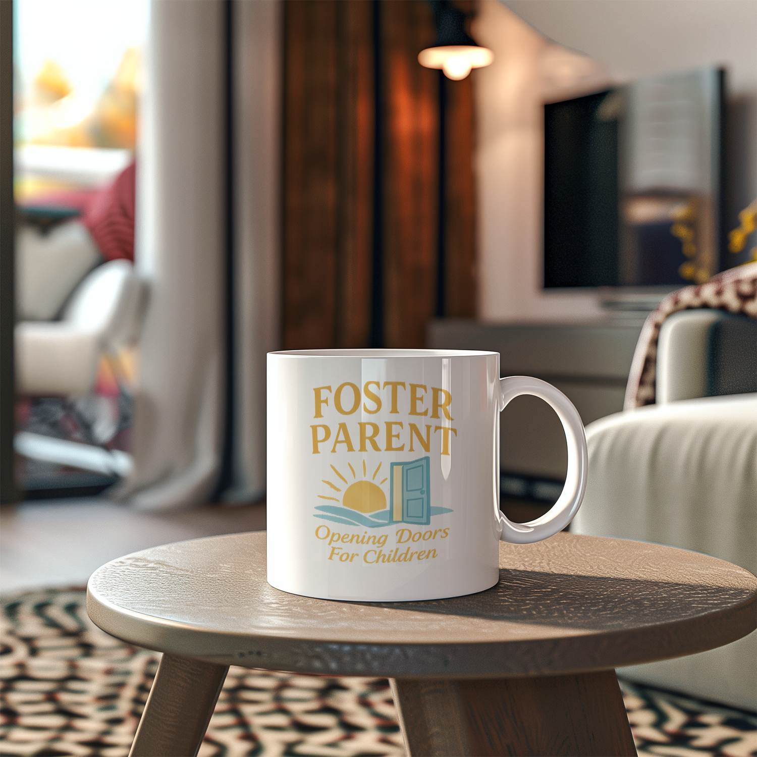 Foster Parent Opening Doors For Children Ceramic Mug