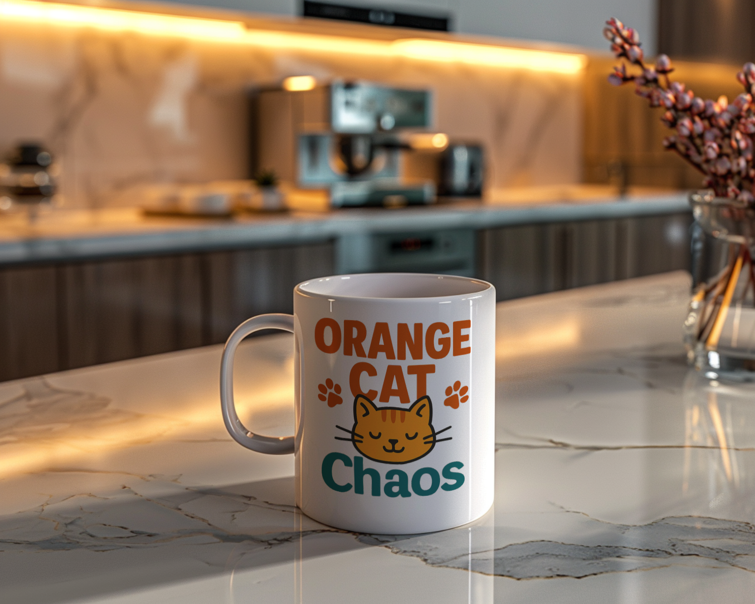 Owned By An Orange Cat Coffee Mug | Cat Lover Gift | Ceramic Mug