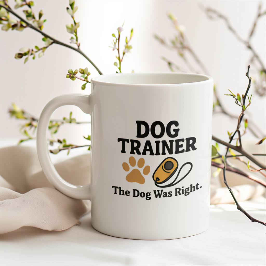 Dog Trainer The Dog Was Right Ceramic Mug
