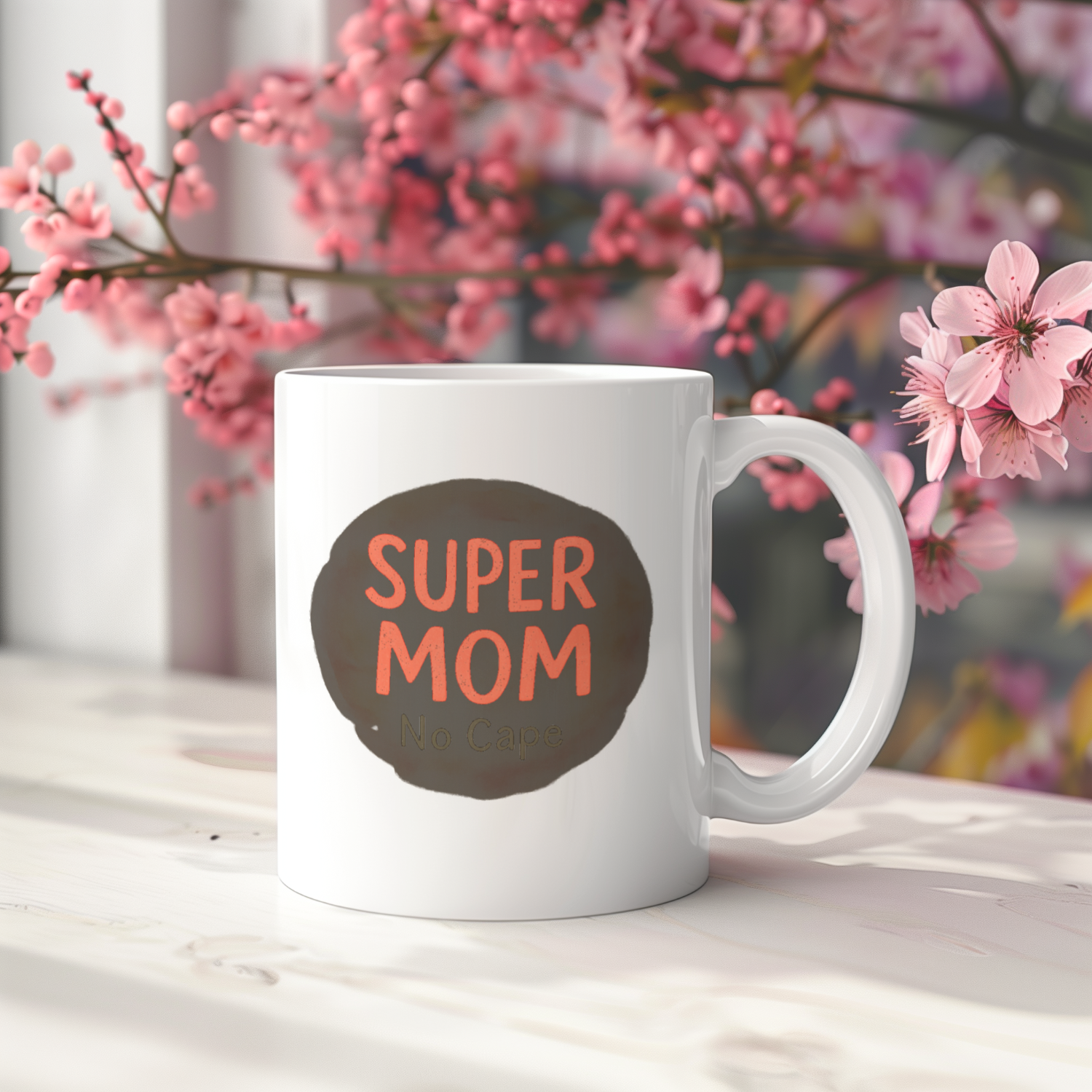 Supermom Just Add Coffee Coffee Mug | Mom Humor Gift | Ceramic Mug