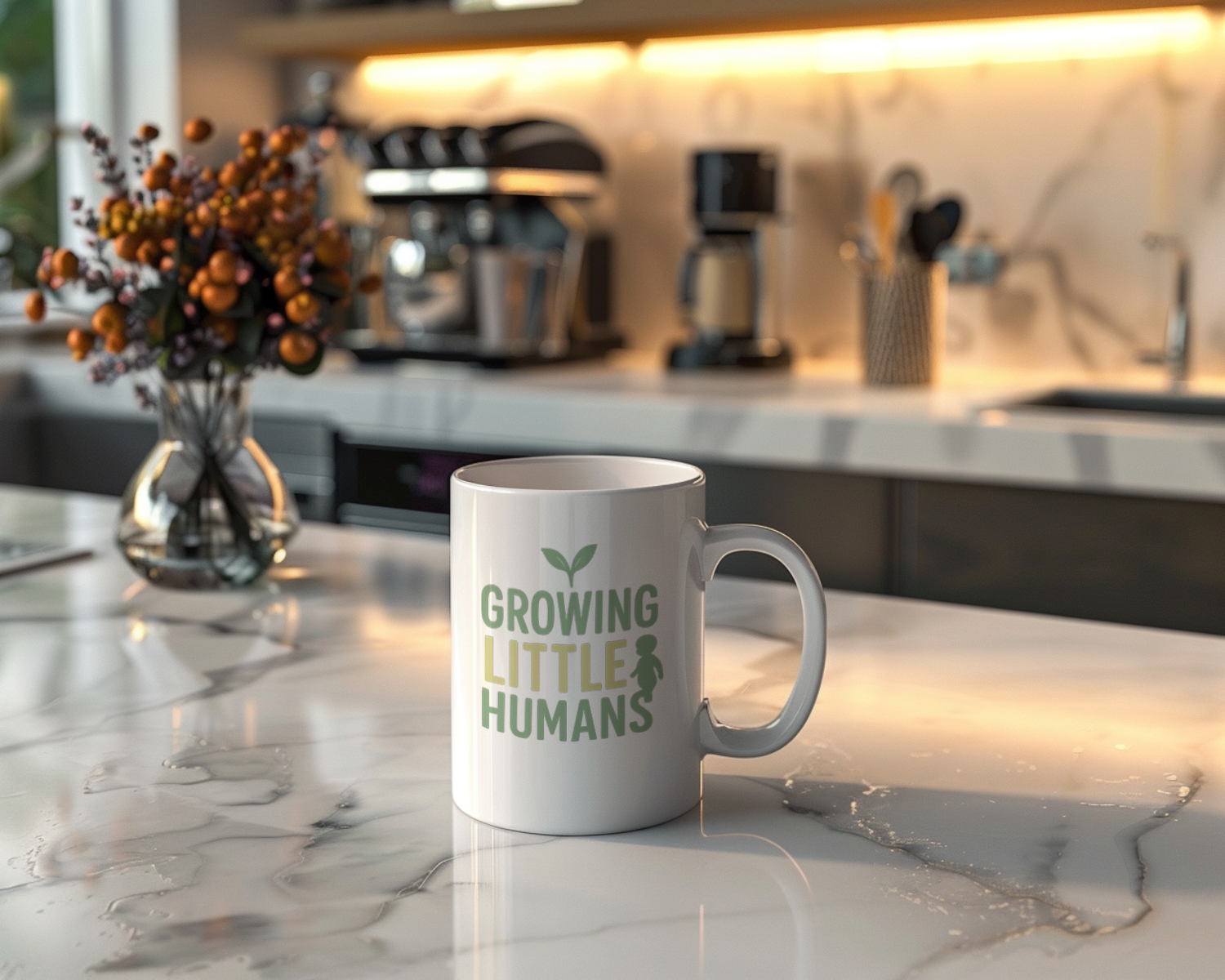 Childcare Worker Growing Little Humans Coffee Mug | Unique Gift | Ceramic Mug