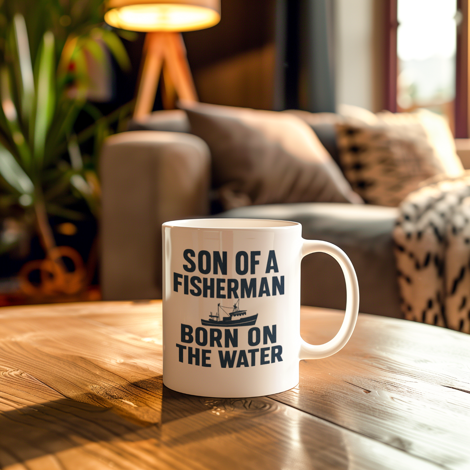 Son Of A Fisherman Born On The Water Coffee Mug | Unique Gift | Ceramic Mug